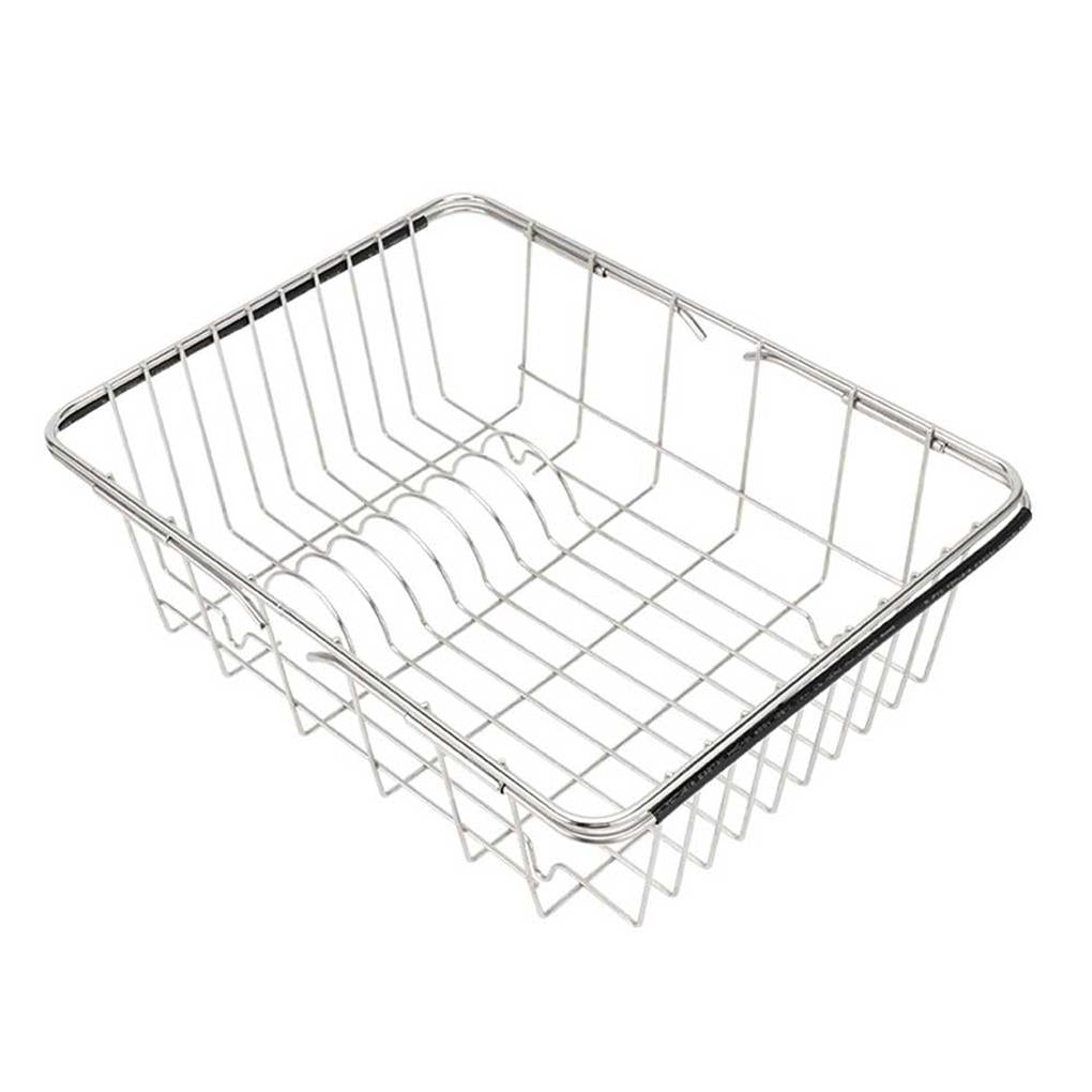 Justerbar Over Sink Tørkerack i Rustfritt Stål Rustfritt Dreneringsrack | Skanto