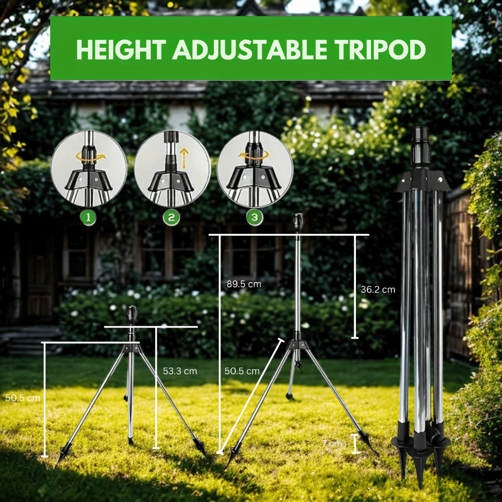 Skanto | TURBOSPRAY – Justerbar roterende vanning spray med 360° dekning