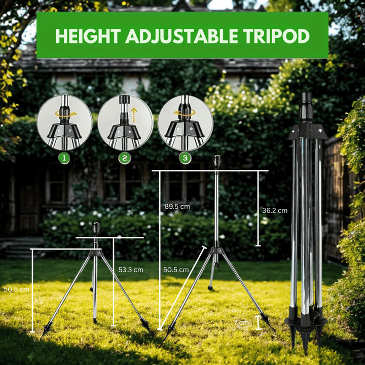 Skanto | TURBOSPRAY – Justerbar roterende vanning spray med 360° dekning