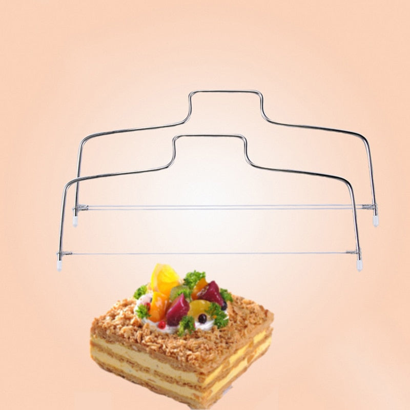 Justerbar tråd kake slicer kake cutter nivåer linje kake brød cutter | Skanto