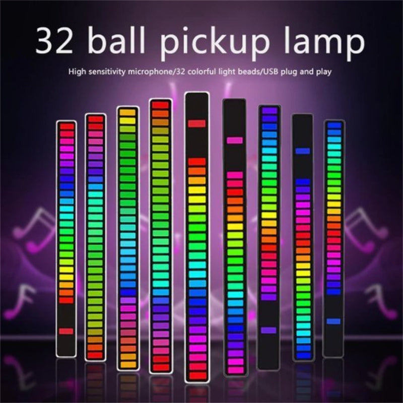 Trådløs lydaktivert RGB lysstripe | Skanto