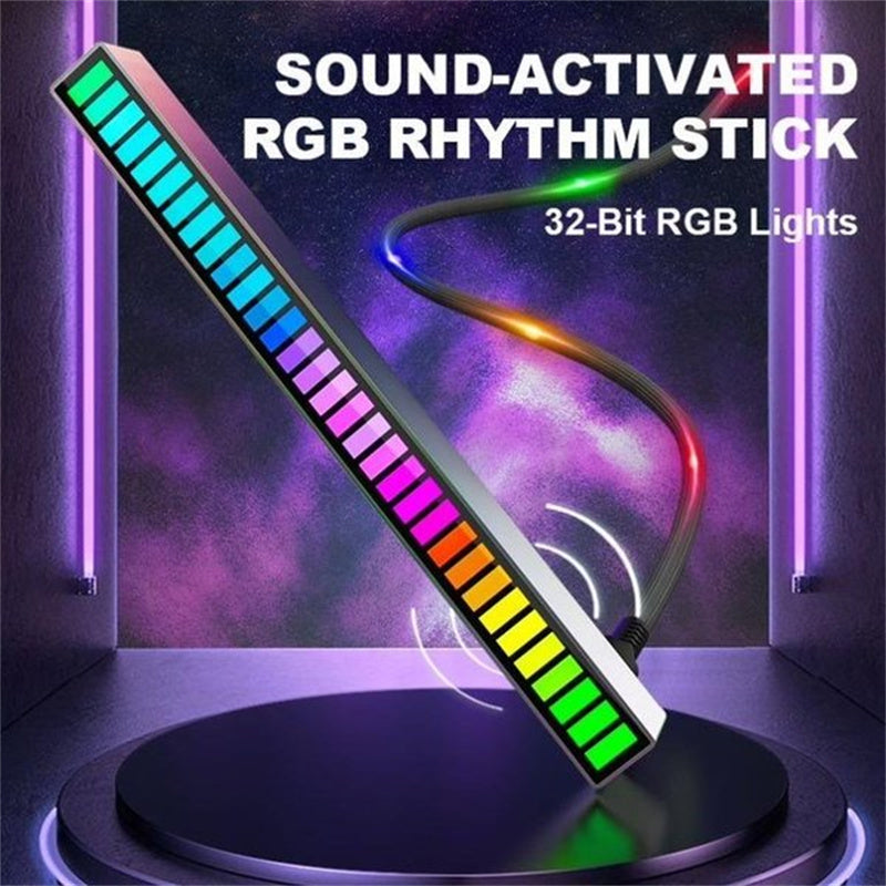 Trådløs lydaktivert RGB lysstripe | Skanto