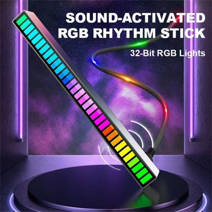 Trådløs lydaktivert RGB lysstripe | Skanto