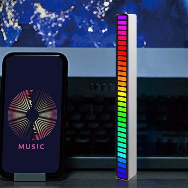 Trådløs lydaktivert RGB lysstripe | Skanto
