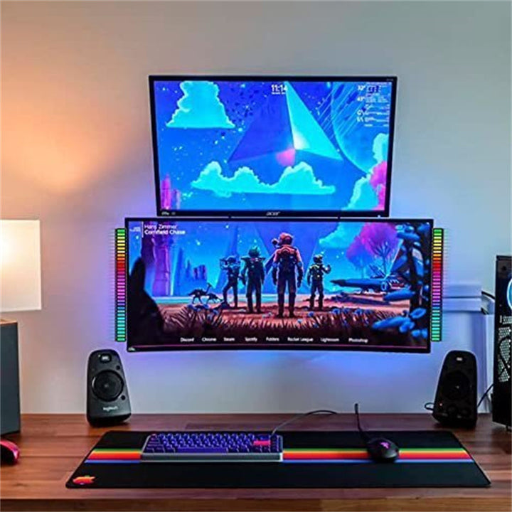 Trådløs lydaktivert RGB lysstripe | Skanto