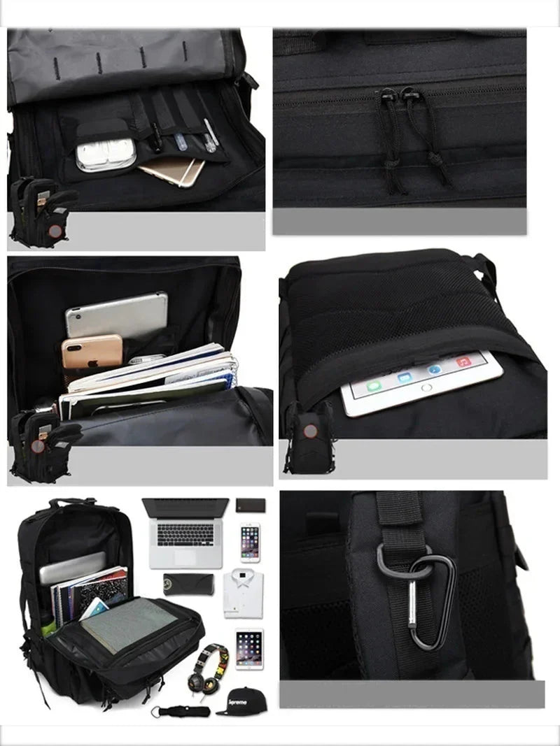 Norvo | ADVENTUREPACK – Vanntett 50L taktisk ryggsekk for reise og friluftsliv