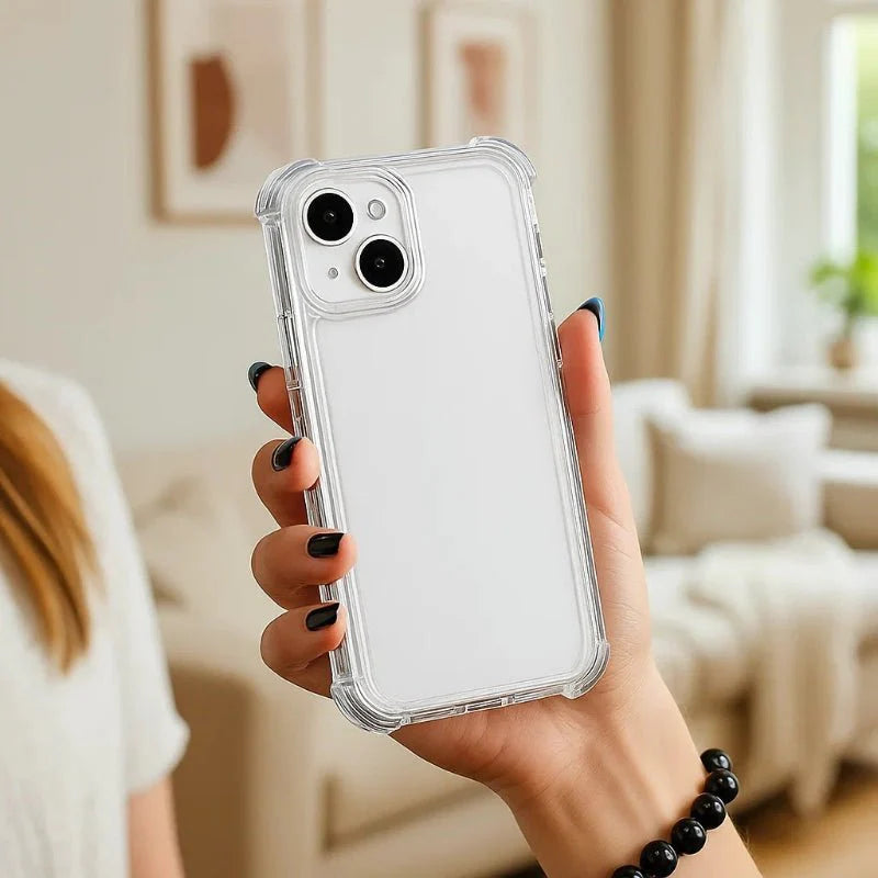 Skanto | AeroGuard – Støtsikker Gjennomsiktig Beskyttelsesdeksel for iPhone 11-17