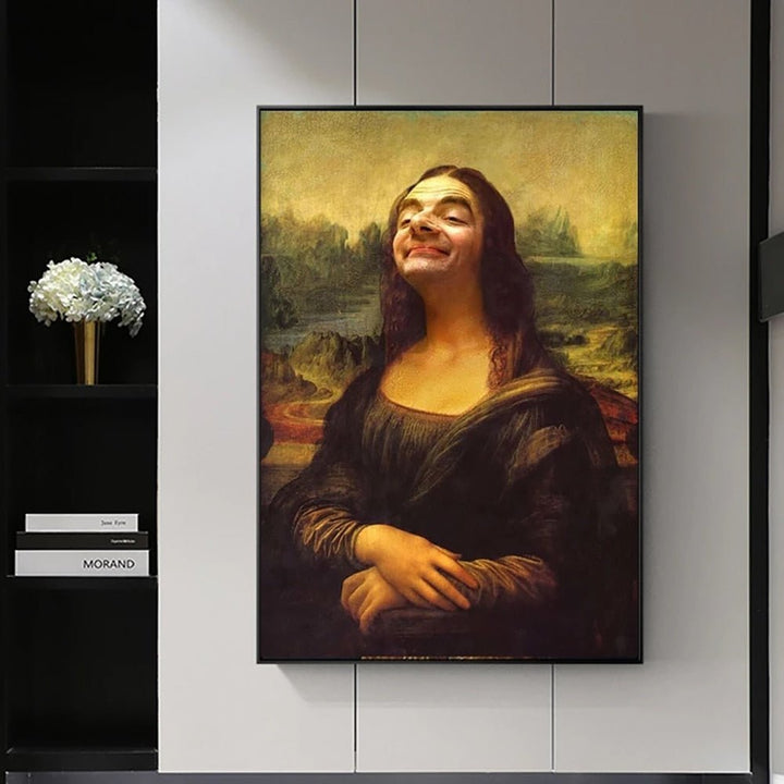 Skanto | Aesthetic Funny Mona Lisa Canvas Plakat