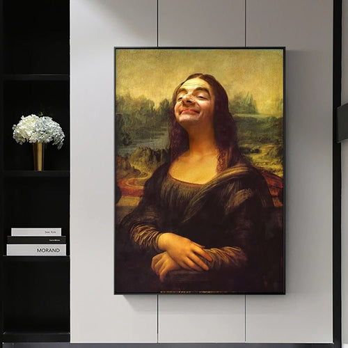 Skanto | Aesthetic Funny Mona Lisa Canvas Plakat
