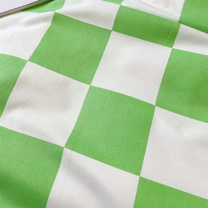 Skanto | Rutete Sengetøy Sett