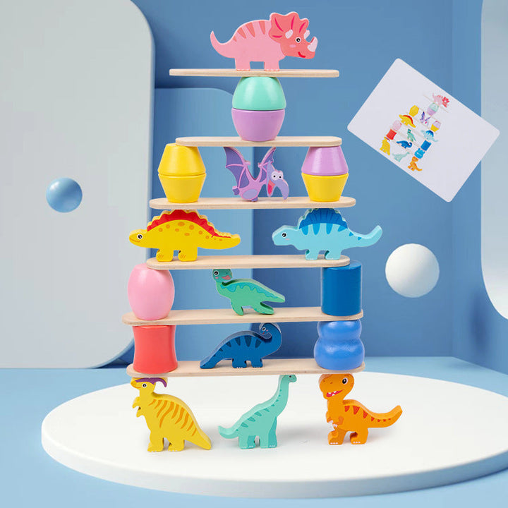 DinoStack Spill – Kreativt Staple Spill for Barn Skanto