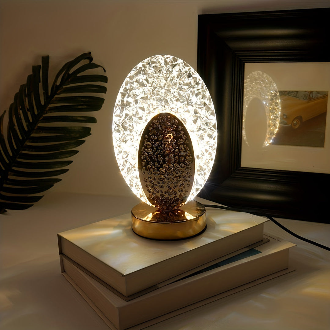 FeatherLamp - USB berøringsbordlampe med unikt fjærdesign Skanto