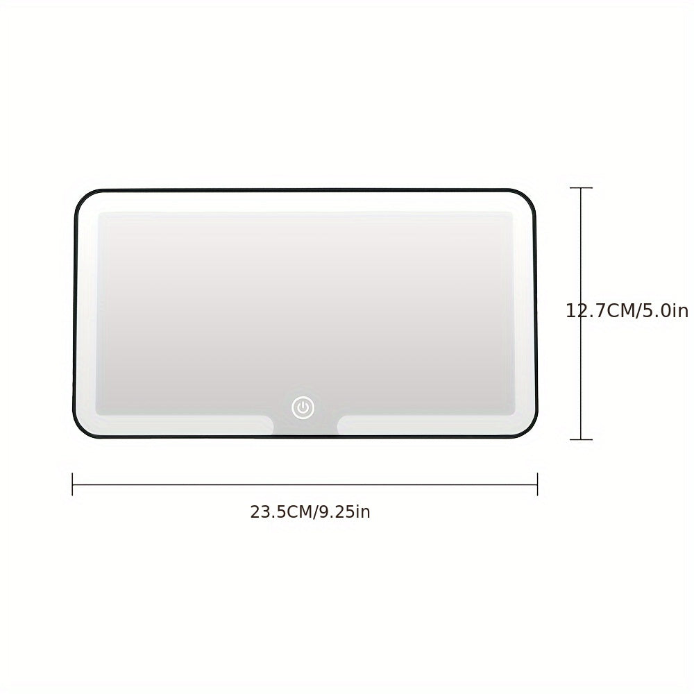 GlowMirror – Dimmbar sminkespeil med USB-lading Skanto