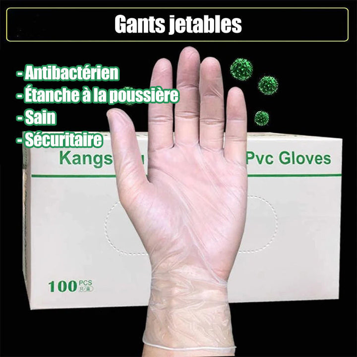 Disposable Antistatic PVC Hansker (50 par) | Skanto
