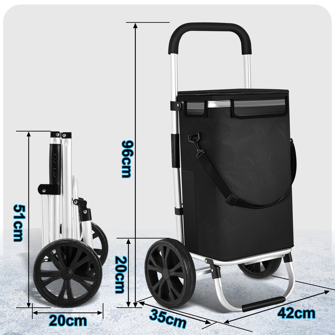 Shopping trolley shopping roller foldable 40L | Skanto