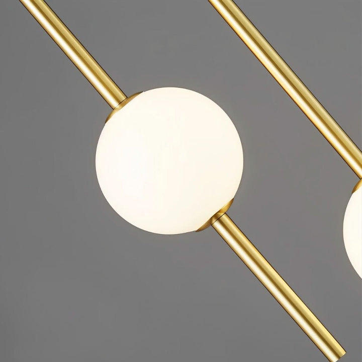 Afzal LED-Pendelleuchte med Glaskugel