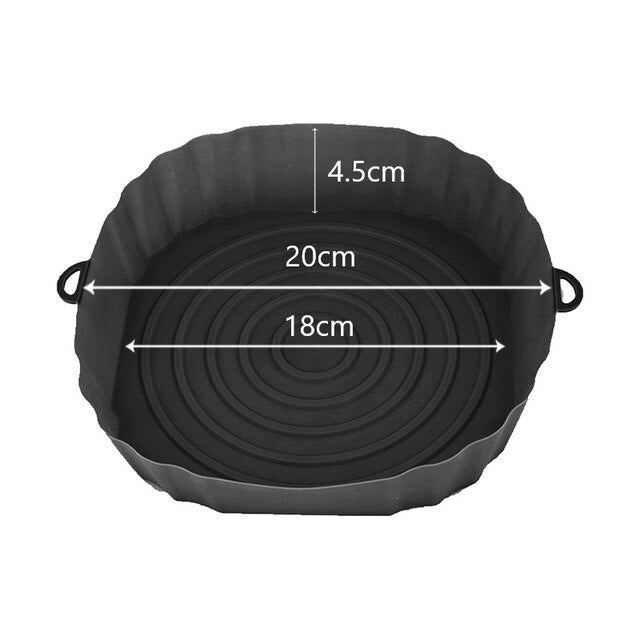 Luftfrityr Bakebrett Silikonpott Nonstick Luftfrityr Bakeform | Skanto