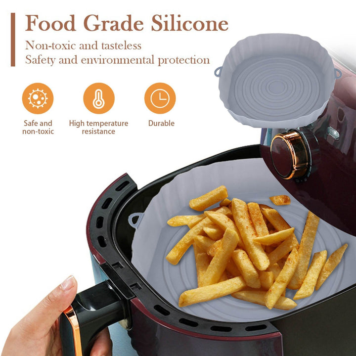 Luftfrityr Bakebrett Silikonpott Nonstick Luftfrityr Bakeform | Skanto