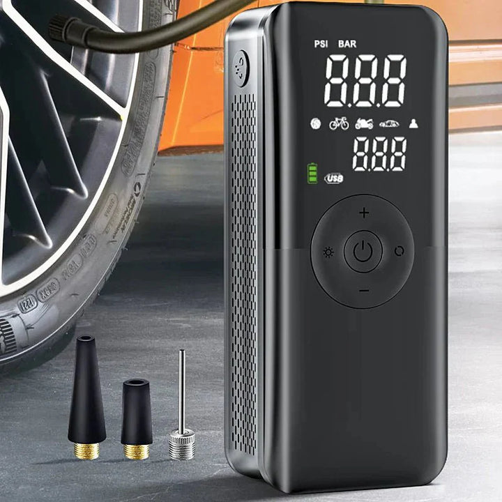 Skanto | AirGo Max – Bærbar dekkpumpe med digital skjerm og 150 PSI kraft