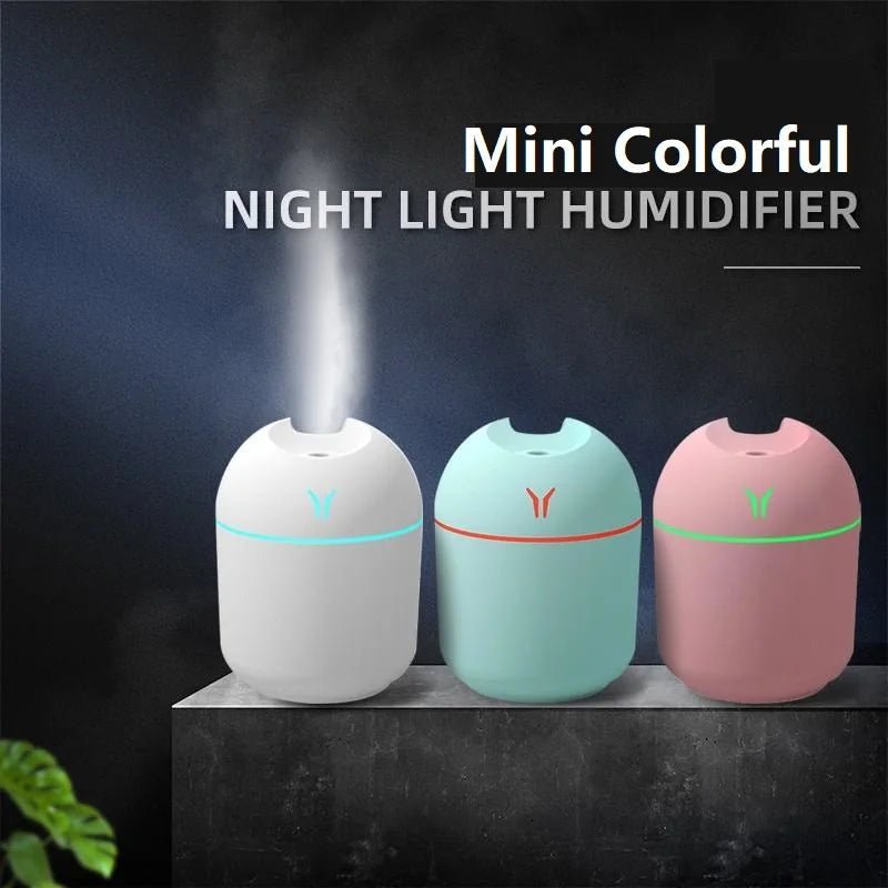 Skanto | AirMist 250 – USB Mini Luftfukter med Aromaterapi Funksjon