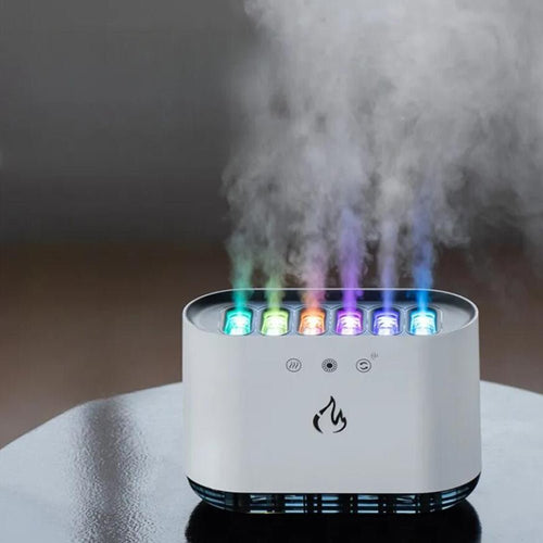 Skanto | Airmist Pro – Ultralyd Luftfukter med LED Lys & 6 Dyser