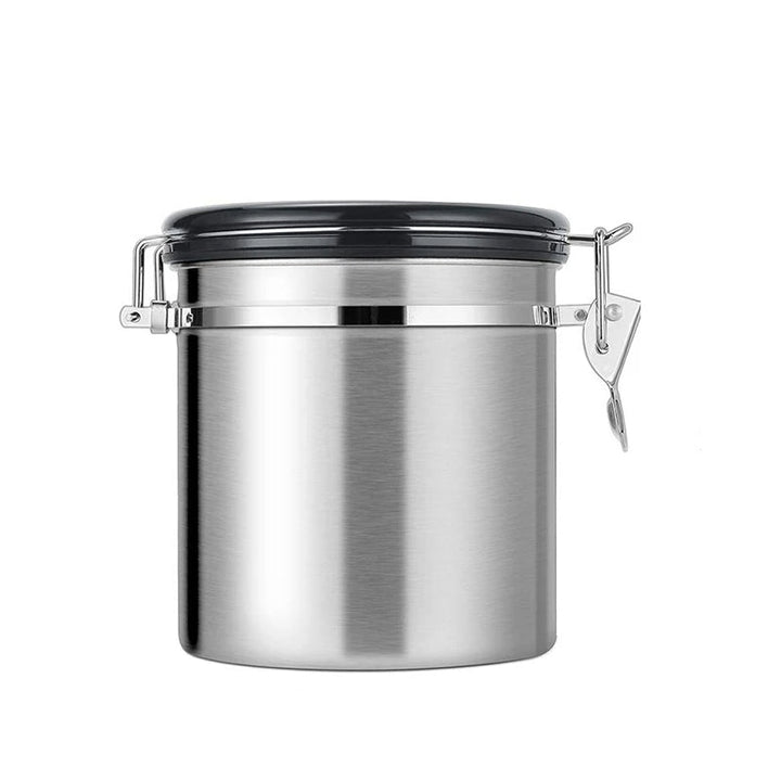 Lukket Kaffecontainer CO2 Ventil Oppbevaringsbeholder med Ske | Skanto