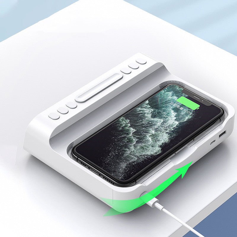 ChargeTime Pro – Digital vekkerklokke med trådløs lading og stor skjerm Skanto