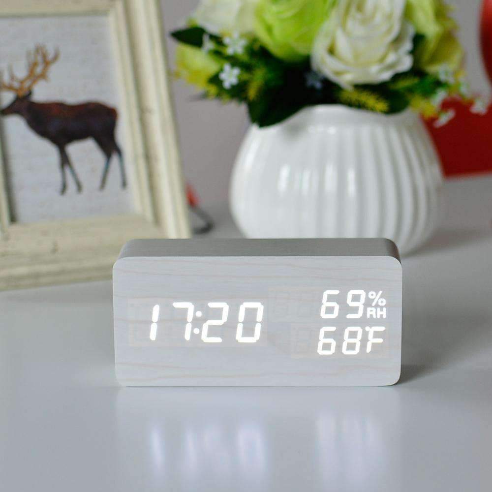 Skanto | LED Trevekkeklokke - Tre Tid For Din Morgen