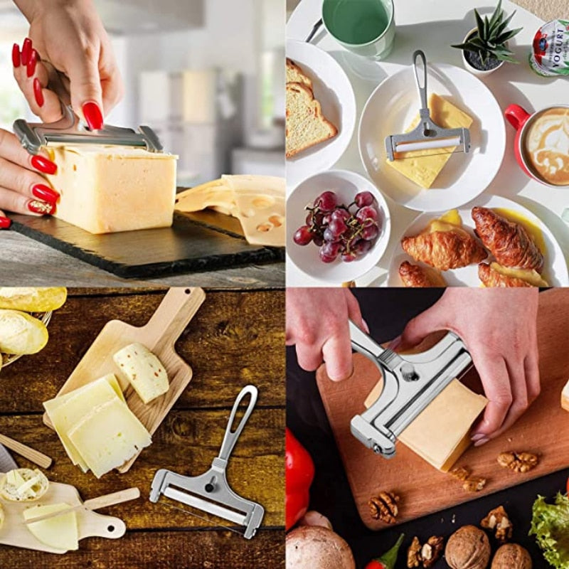 Aluminiumlegering Osteslicer Justerbar Tykkelse Kjøkkenverktøy | Skanto