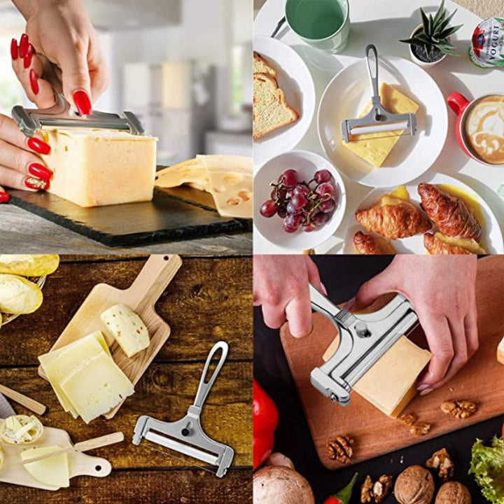 Aluminiumlegering Osteslicer Justerbar Tykkelse Kjøkkenverktøy | Skanto