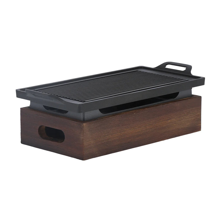 Aluminium Multifunksjons Røykfri Fat Non Stick BBQ Platte Grillpanne | Skanto