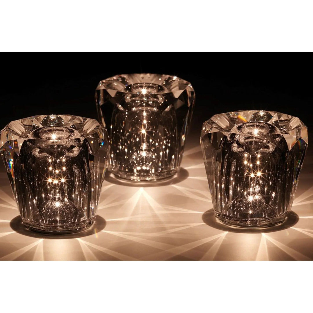 Lampe - Luksus Diamant Krystall LED Oppladbar tavlelampe