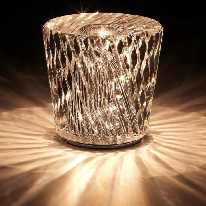 Lampe - Luksus Diamant Krystall LED Oppladbar tavlelampe