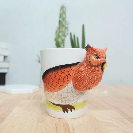 Kaffe kopp formet som dyr og dinosaur