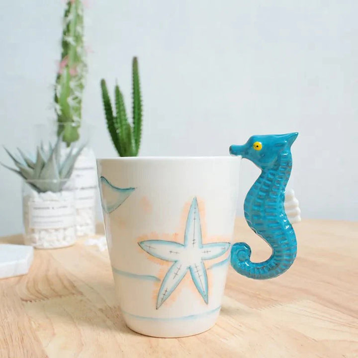 Kaffe kopp formet som dyr og dinosaur