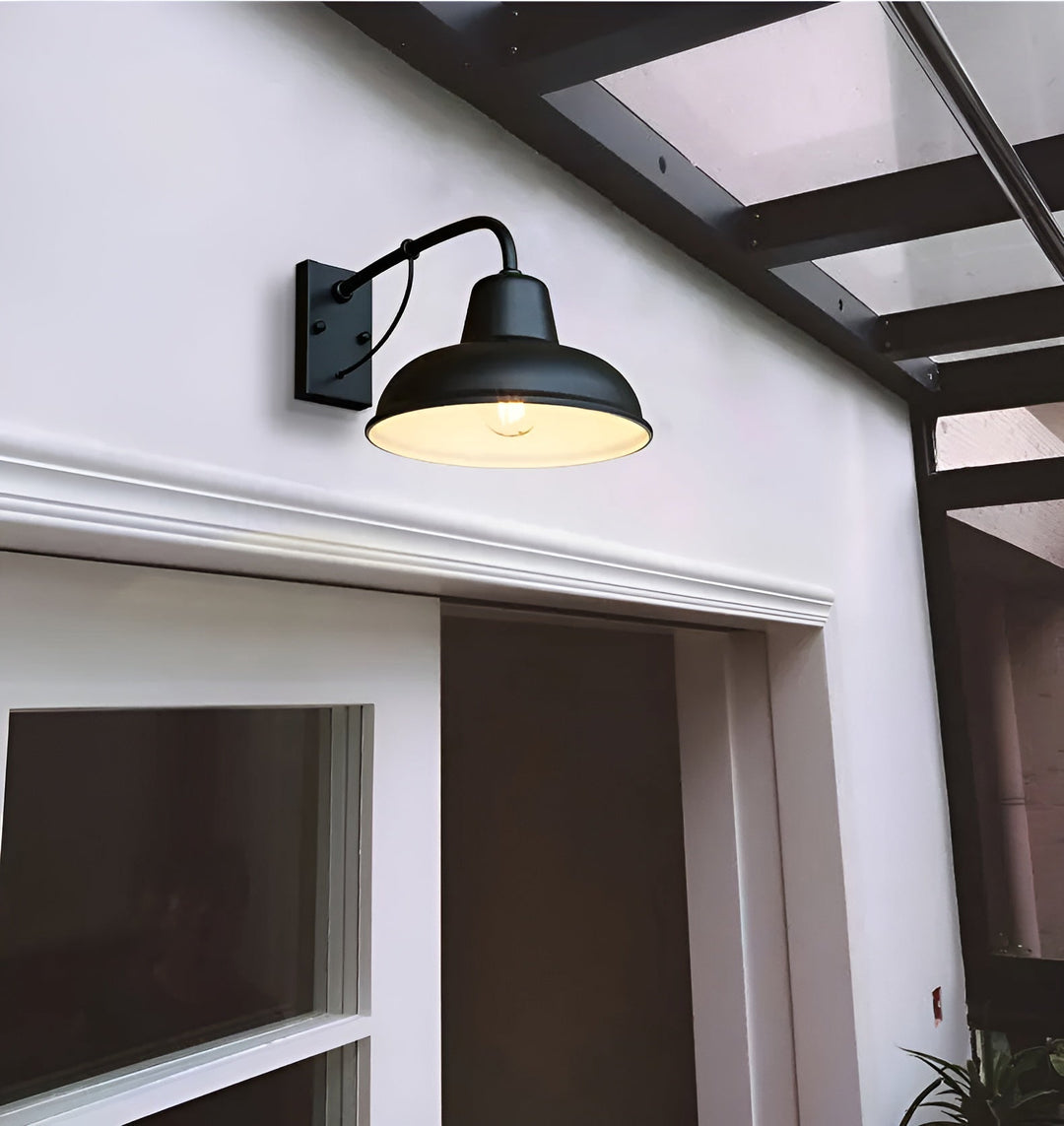 Skanto | Rustikk jern vegglampe - Vintage utendørsbelysning