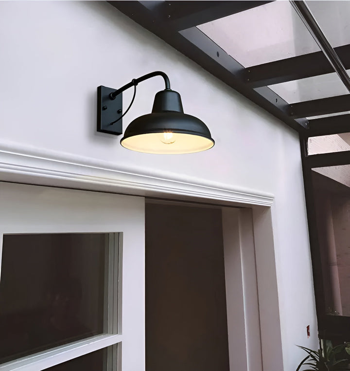 Skanto | Rustikk jern vegglampe - Vintage utendørsbelysning
