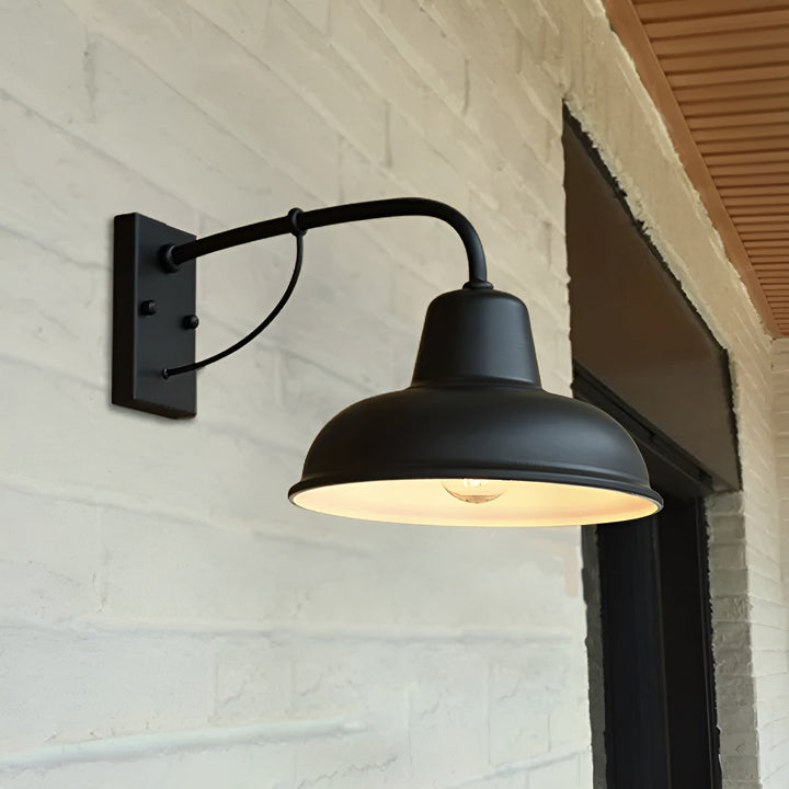 Skanto | Rustikk jern vegglampe - Vintage utendørsbelysning