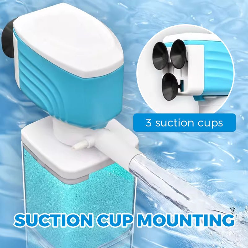 Skanto | AQUAFLOW 5-IN-1 – Krystallklart vann & Automatisk rengjøring for akvarier