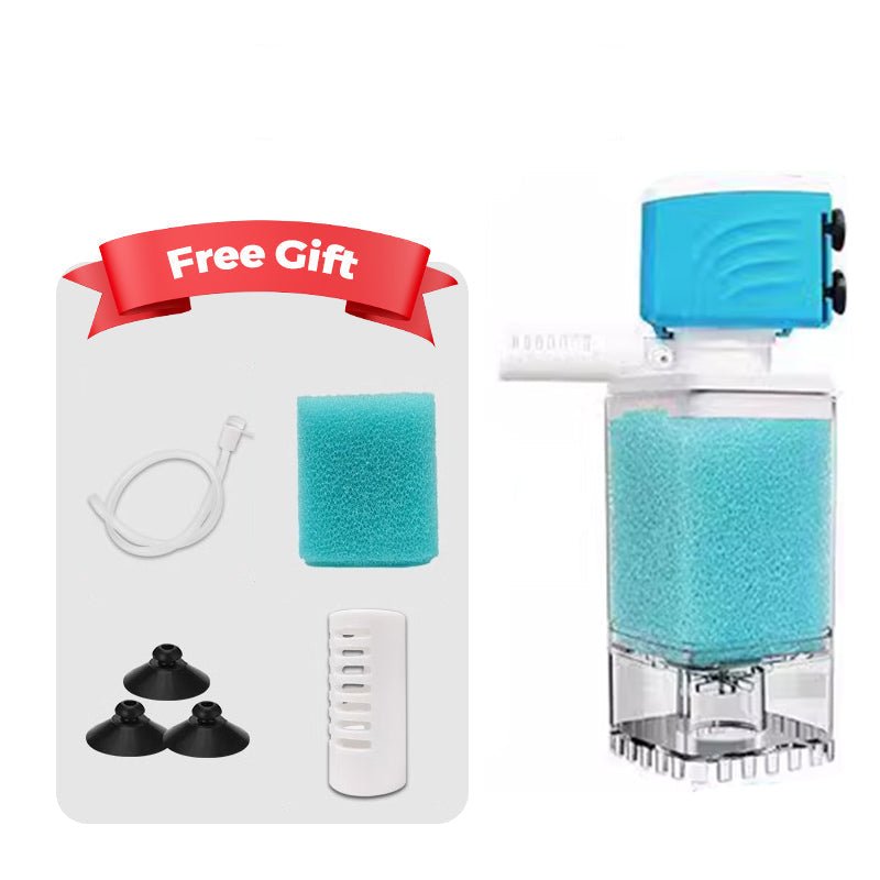 Skanto | AQUAFLOW 5-IN-1 – Krystallklart vann & Automatisk rengjøring for akvarier