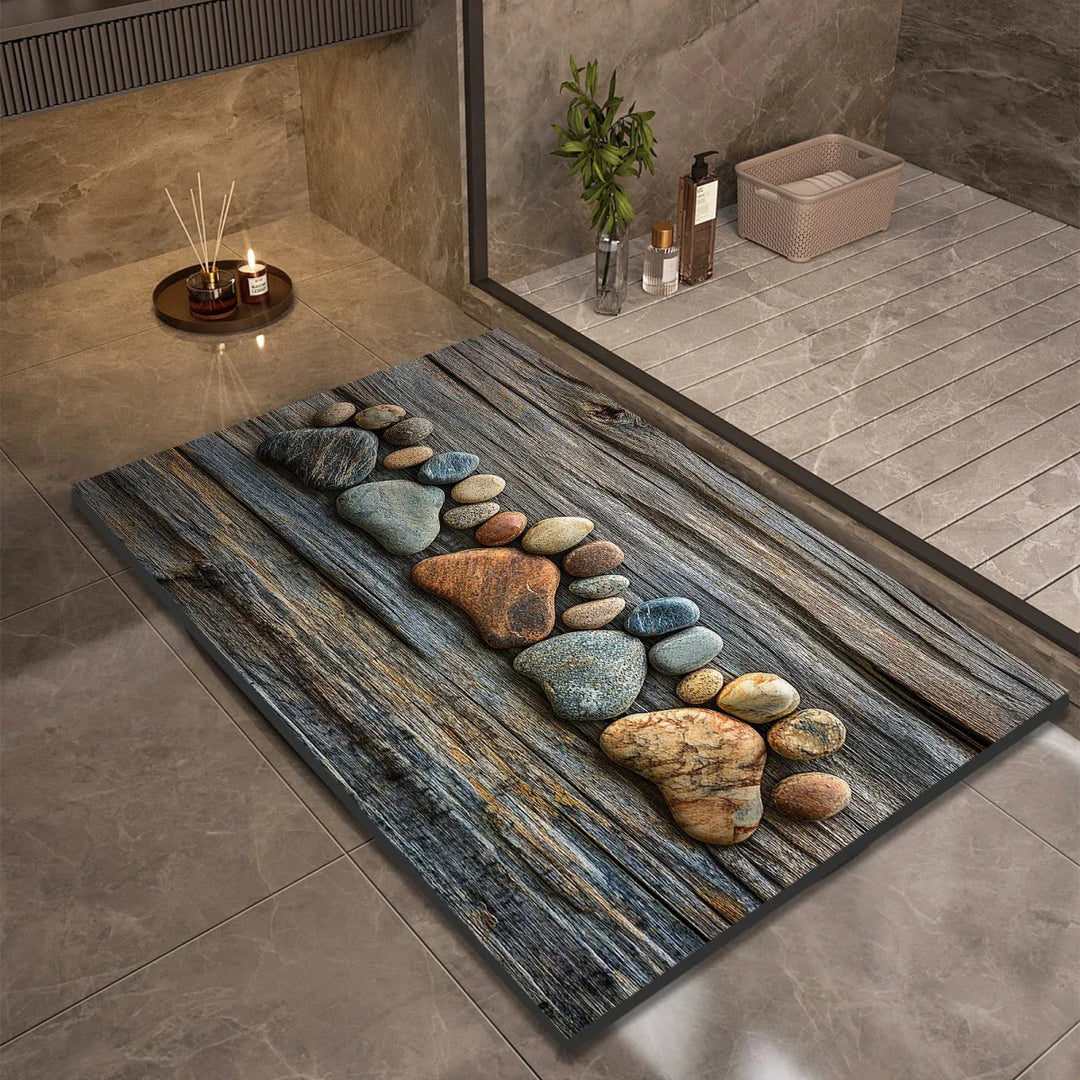 Skanto | AQUASOFT BADERMATTE – Diatomitt Badematte for Sikkerhet & Komfort
