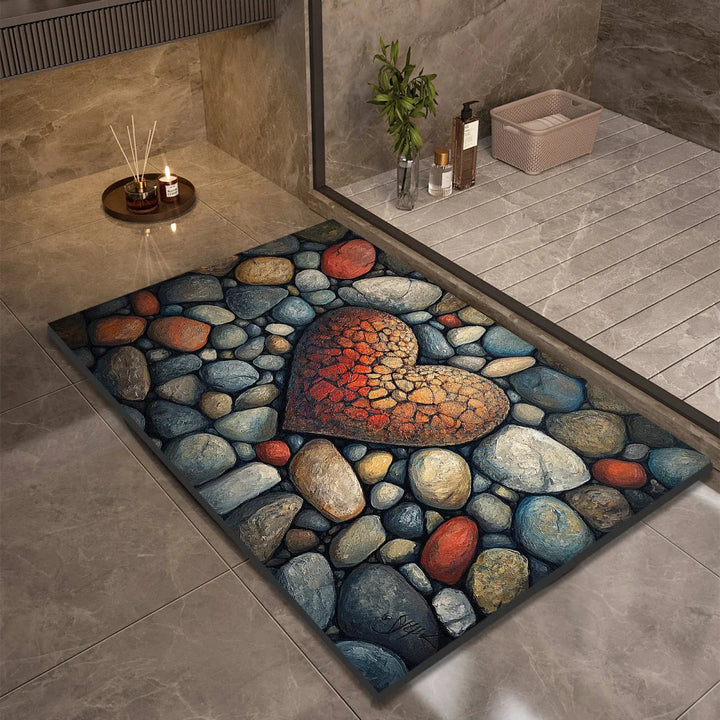 Skanto | AQUASOFT BADERMATTE – Diatomitt Badematte for Sikkerhet & Komfort