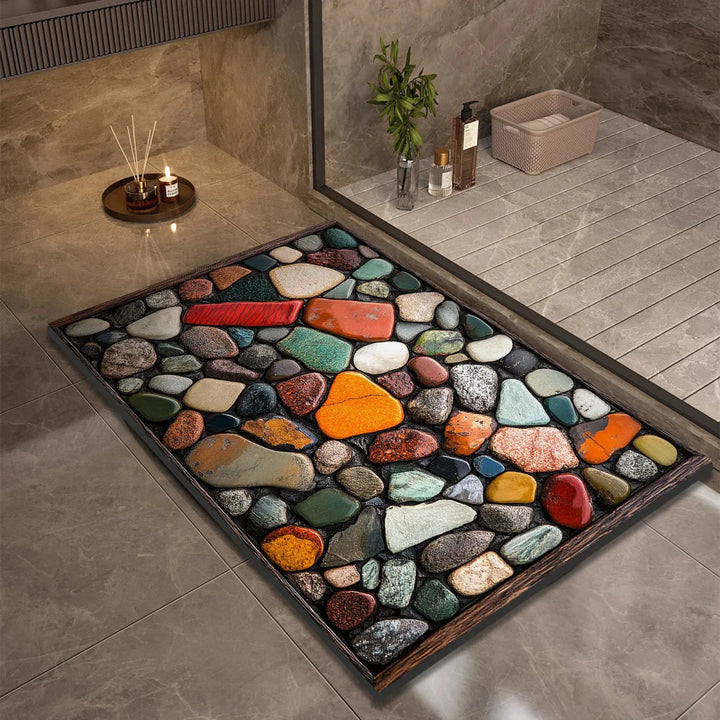 Skanto | AQUASOFT BADERMATTE – Diatomitt Badematte for Sikkerhet & Komfort