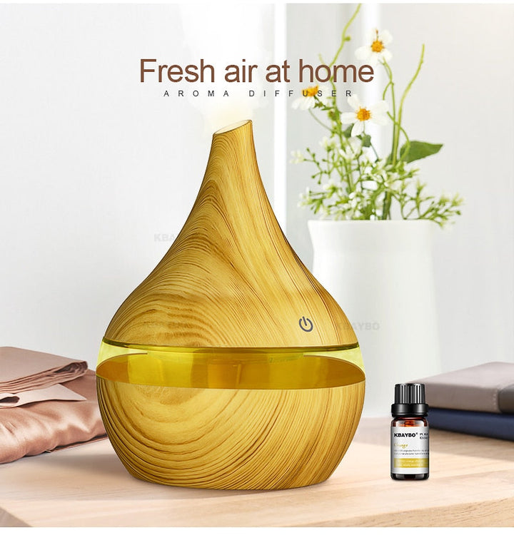 Skanto | Aroma Diffuser med Luftfukter og LED-belysning - AromaGlow