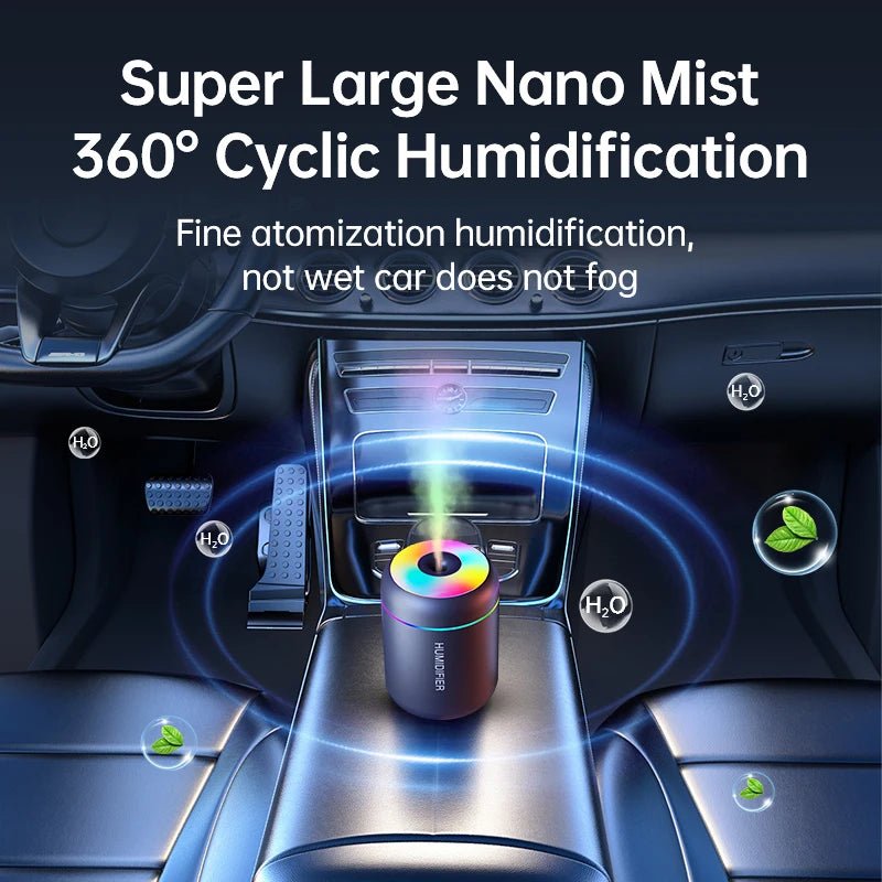 Skanto | AromaMist Mini – 180ml USB Luftfukter med LED-belysning