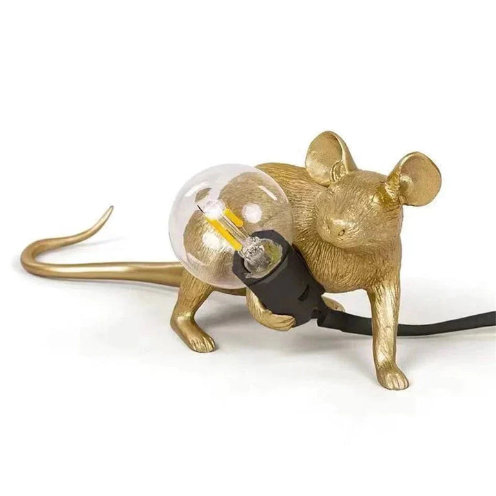 Skanto | Royallure Art Deco Stil LED Mus Kontorlampe - Lekende Skrivebordsbelysning