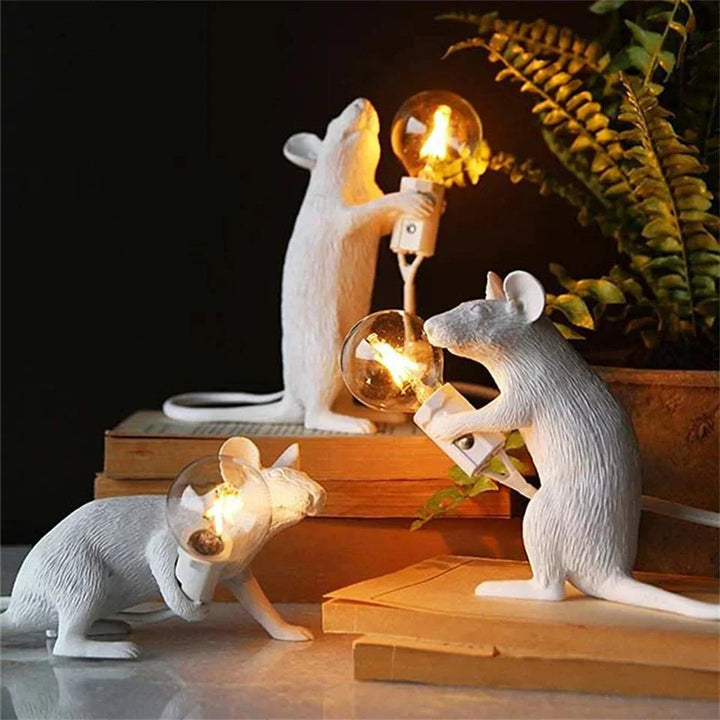 Skanto | Royallure Art Deco Stil LED Mus Kontorlampe - Lekende Skrivebordsbelysning