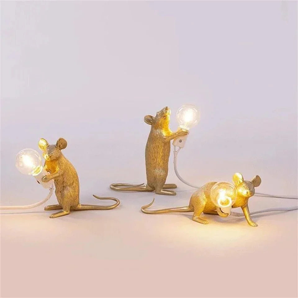 Skanto | Royallure Art Deco Stil LED Mus Kontorlampe - Lekende Skrivebordsbelysning