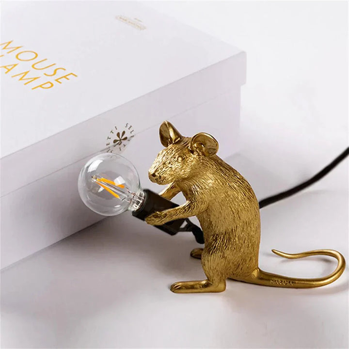 Skanto | Royallure Art Deco Stil LED Mus Kontorlampe - Lekende Skrivebordsbelysning