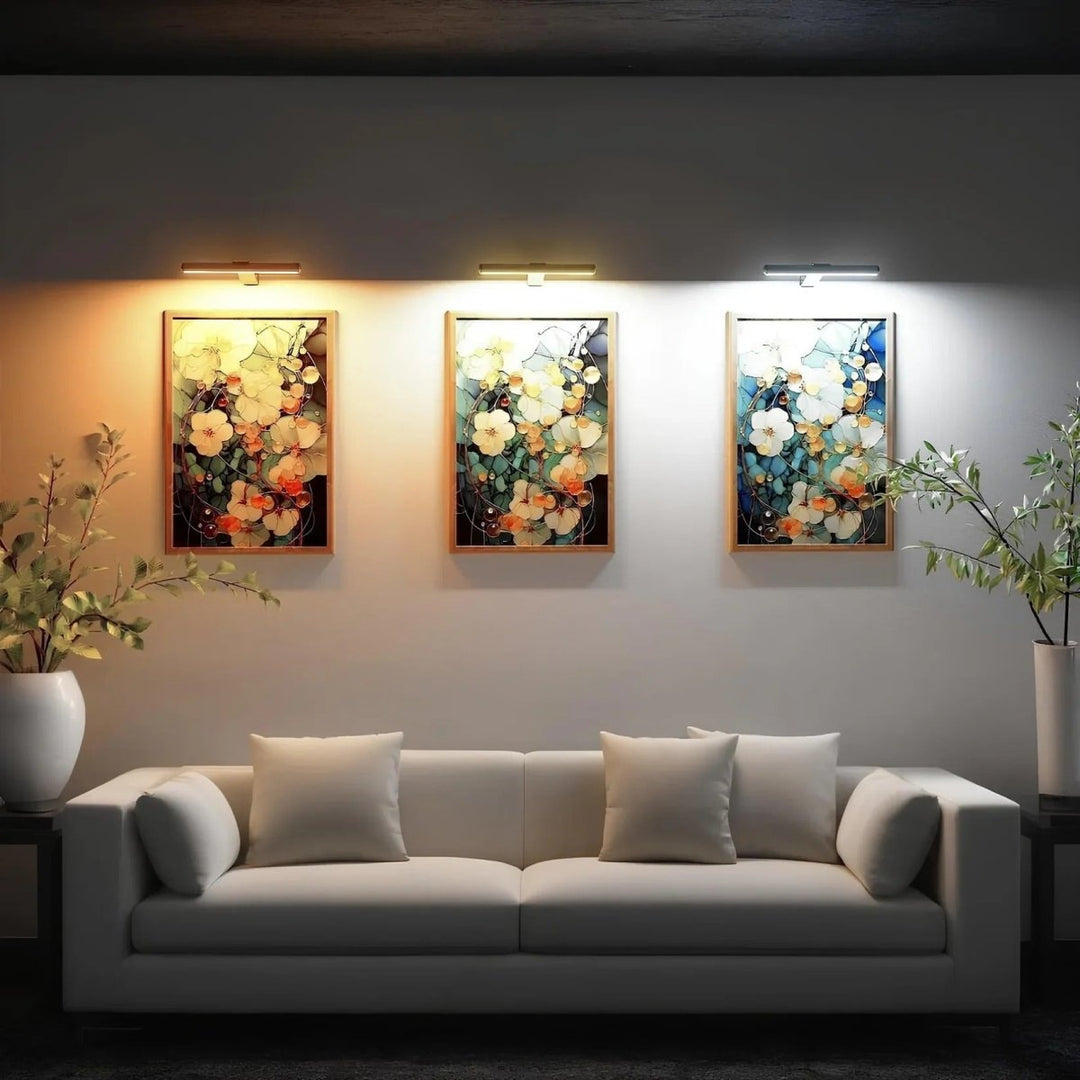 Skanto | ArtGlow LED Vegglampe – Trådløs Belysning for Kunst og Dekorasjon